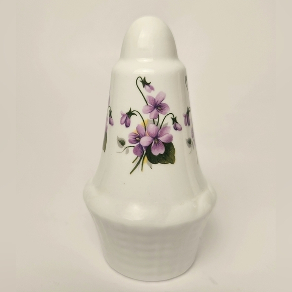 Sandford Fine Bone China Violet Salt & Pepper Shakers – Made in England - Picture 3 of 7